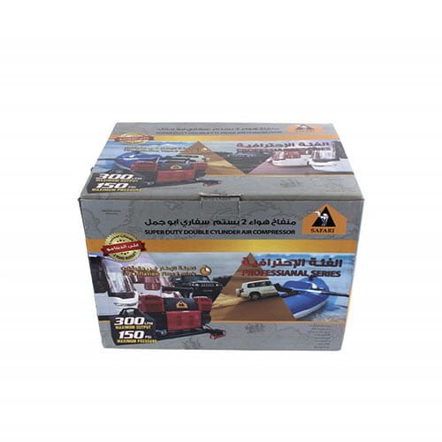 ماكينة هواء دبل بستم كبير سفاري SAFARA 300 لتر - الصورة 2