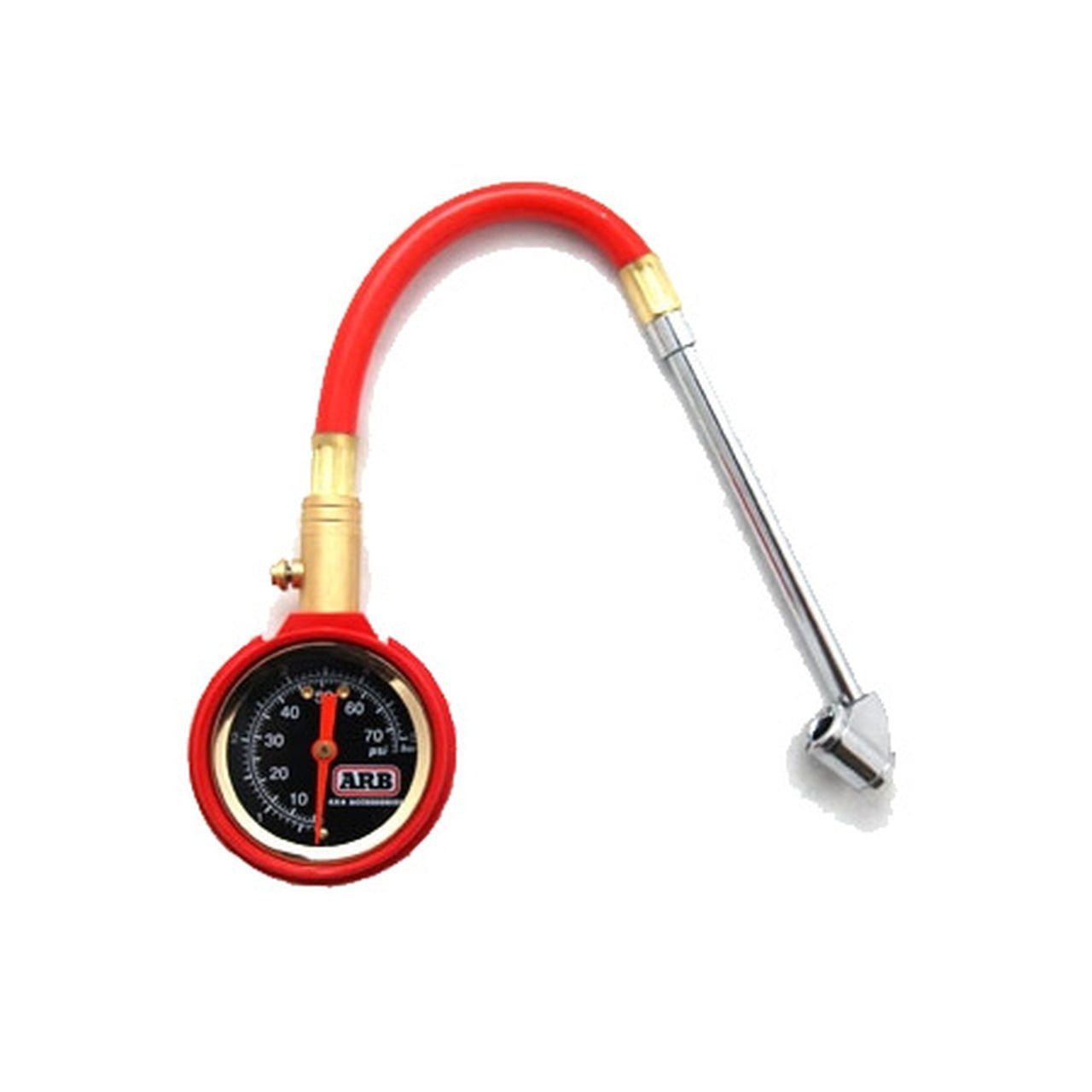 مفرغ ومقياس هواء ARB506ساعة مانول نحاس مغطي بلاستيك احمر 70PSI