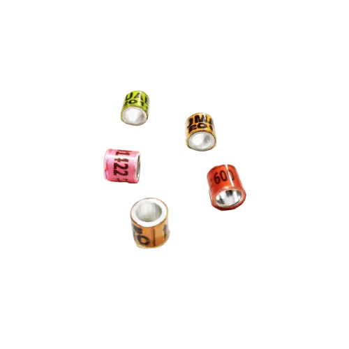 حيل حمام المينيوم مرقم مغطى بلاستيك شفاف